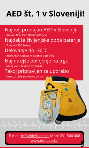 GLAVNI – Defib AED – področja