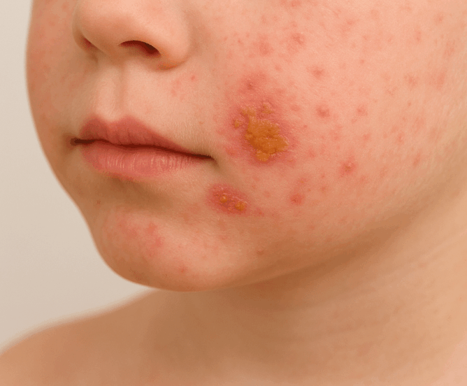 Impetigo, nenevarna okužba, ki se hitro širi
